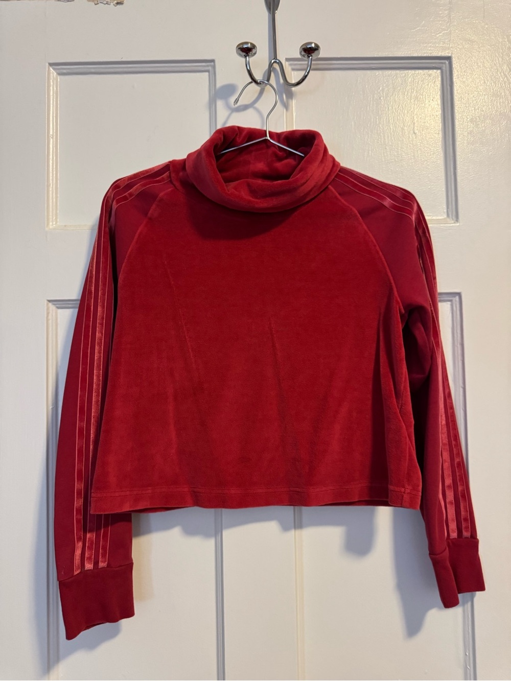 Cropped, Cowl Neck Adidas Jacket